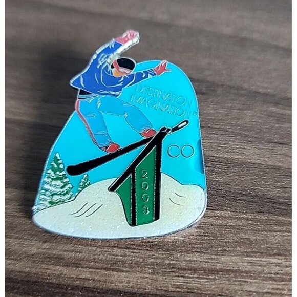 VTG Pin Colorado Destination Imagination Ski Lapel Hat pin Cap Brooch Badge 2003 - Picture 8 of 10
